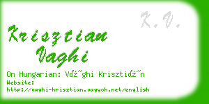 krisztian vaghi business card